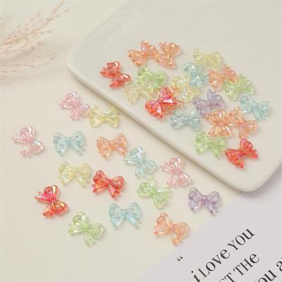 China Modern Korean Style Acrylic Bow Charms Pendants For Jewelry Making Diy Handmade Accessories for sale