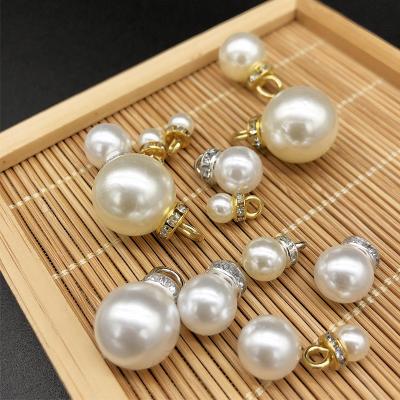 China Modern Charm Jewelry Making DIY Bracelet Necklace Accessories Findings White Freshwater Pearl Pendant for sale