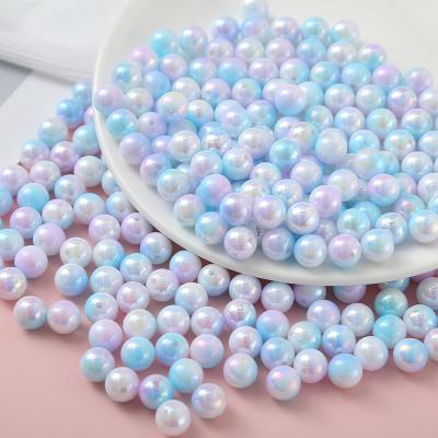 China Supplier New Modern Beading Colorful Fashion Wholesale New Chunky Beads For Jewelry Making Shinny Acrylic Beads for sale