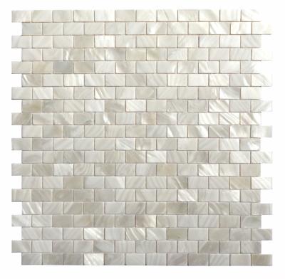 China Parquet shell natural pearl mosaic slab for kitchen backsplash and wall decor for sale