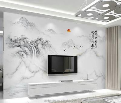 China Morden TV Background Printing 3d Tiles Crystal Wall Tiles 3d Wall Decor Ghost Glass 3d Tiles for sale