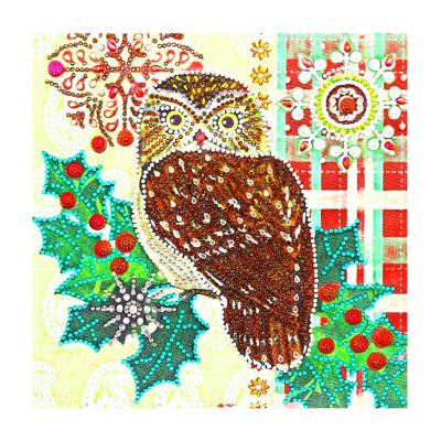 China Modern Custom Diamond Painting Owl 5D Animal Crystal Diamond Painting DIY Special Shape Diamond Painting for sale