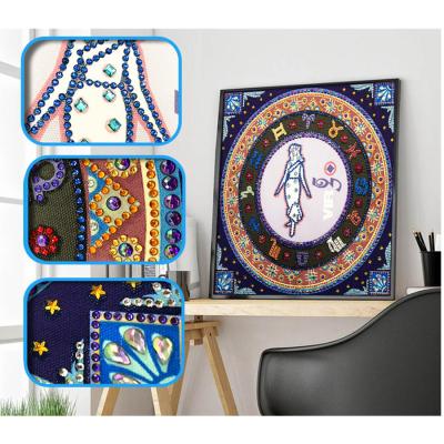 China 12 Modern 5D Crystal Diamond Constellations Painting DIY Special Shape Diamond Painting Custom Photo for sale