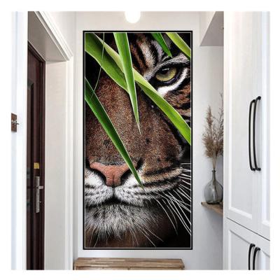 China Modern Wholesale Diamond Painting DIY Diamond Painting Cheetah Home Decoration 5D Fierce Diamond Painting for sale