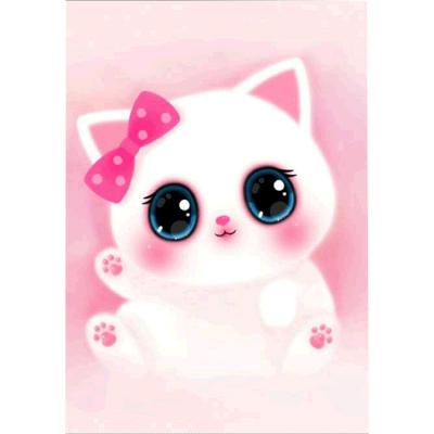 China Modern Selling Animal Cartoon New Well Type Cute Cat DIY 5D Diamond Painting for sale