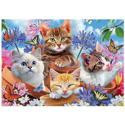 China Modern DIY 5D Cat Series Diamond Painting Wholesale Animal Cute Crystal Diamond Painting for sale