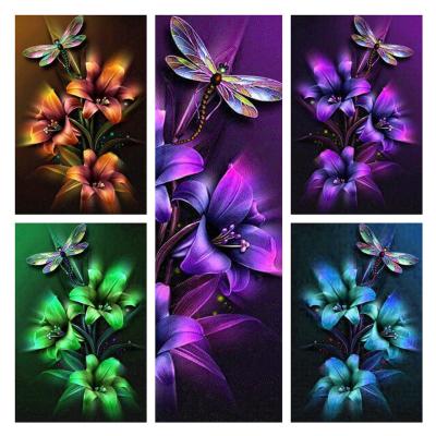 China Wholesale High Quality Full Color Modern Flowers Diamond Painting 5D Diamond Painting Set Wall Pictures for sale