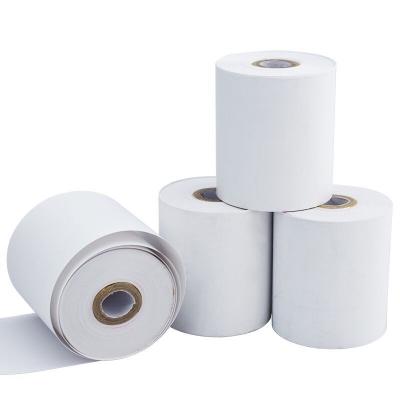 China Premium Top Coated Printer POS Adhesive Label Paper Roll Thermal Jumbo Paper Raw Materials Thermal Barcode Paper for sale