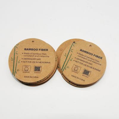 China China factory high quality waterproof kraft paper hanger label for jeans for sale