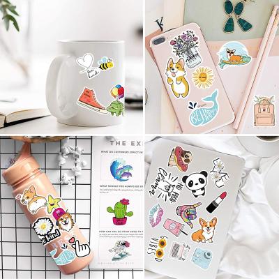 China Decorative Vinyl Matt Finish Sticker Sheet Kiss Custom Sticker Cut UV Resistant Waterproof Adhesive Sticker for sale