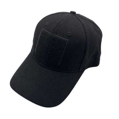 China New Customized COMMON High Quality Baseball Cap With Embroidery Badge Black Detachable Baseball Cap for sale