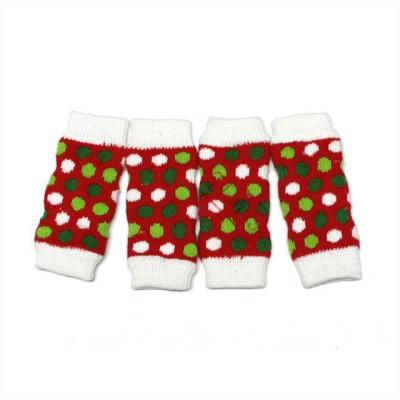 China Sustainable Hot Selling Popular BT025 Cotton Knitted Christmas Dog Socks for sale