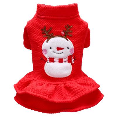 China New SYT08-Christmas Cute Viable Snowman Dress Pet Costume for sale