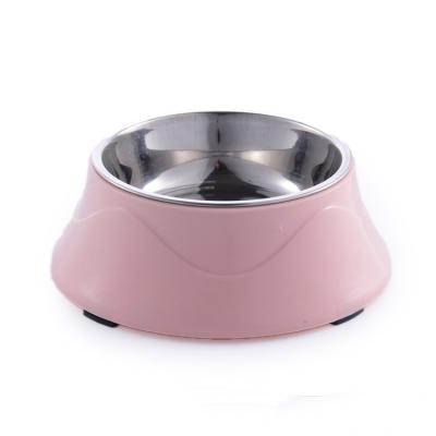 China JY244 Two-Layer Stainless Steel Sustainable Food Grade Plastic Wholesale Dog Bowl for sale