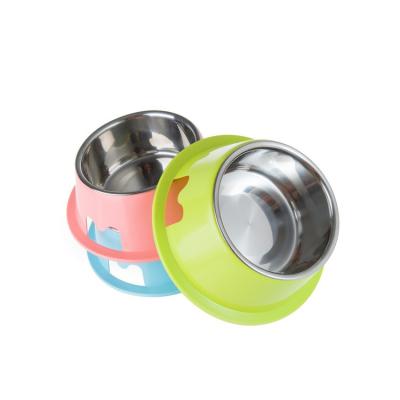 China JY242 Anti Slip Stainless Steel Dog Bowl Eco - Friendly Single Bowl Sustainable for sale