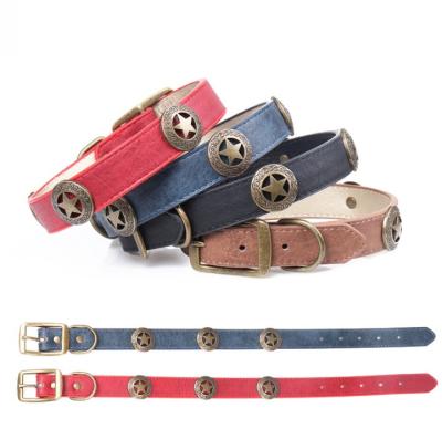 China Best Viable TCW086 Selling New Medium And Large Dog Shield Pet Collar PU Dog Collar Pet Supplies for sale