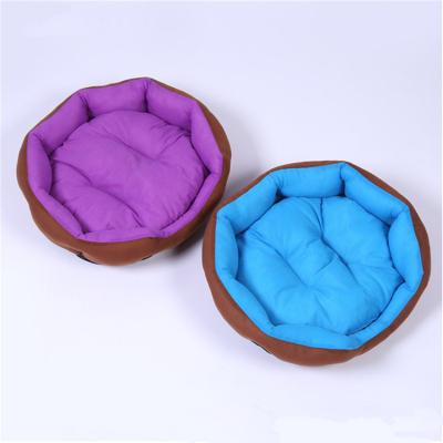 China GW-17 Sustainable Bset Selling Removable Soft Sofa Bed Round Terry Cloth Beds For Dog for sale