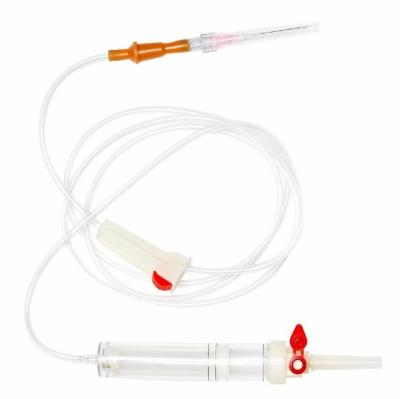 중국 EO Gas Sterilized Disposable Blood Transfusion Set 15-60 Drops/Ml Flow Rate 판매용