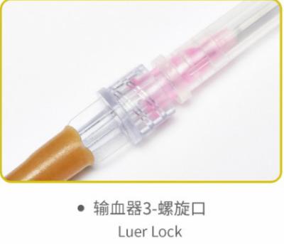 중국 30mm Disposable Blood Transfusio Infusion Set EO Gas Sterilized Luer Lock Connector 판매용