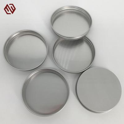 China Non Spill Wholesale Custom Container Packaging Round Empty Tin Aluminum Jar With Lid for sale