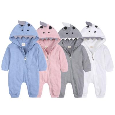 China Cute Breathble Comfortable Autumn 3D Dinosaur Baby Boy Romper Clothes Newborn Kids Clothing Little Girls Cotton Unisex Organic Rompers for sale