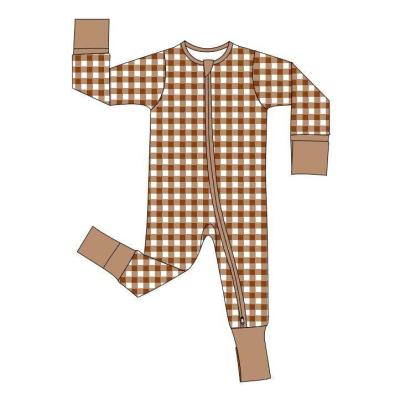 China Baifei 2023 New Custom Breathble Baby Kids Cotton Double Zipper Pajamas Sleepers Toddler Kids Toddler Sleepwear Comfortable Fold Blanket Bamboo Baby Rompers for sale