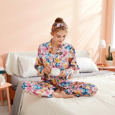 China Wholesale Best Selling QUICK DRY Fashion Women Pajamas Set Custom Made Pajamas Short Set Satin Pajamas Silk Pajamas for sale