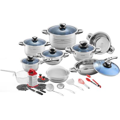 China CLASSIC Stainless Steel 30pcs Cookware Sets Kitchen Accessories Kitchenware Utensil Set Pot, Cookware Sets, Cooking Pan Set for sale