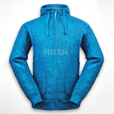 China Wholesale Custom Anti-Shrink ECO Waterproof Breathable Zipper Up Winter Hooded Fleece Fleece Mens 100% Breathable for sale