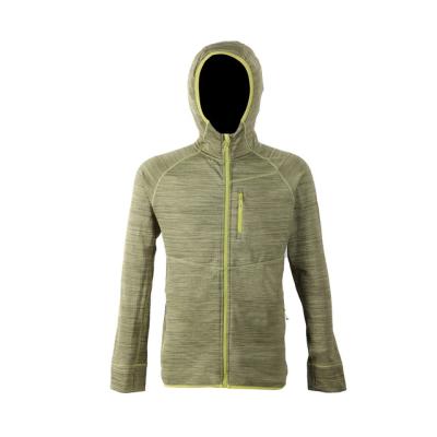 China Breathable Mens Full Zipper Blend Fleece Knocked Down Ribstop Jackets With Hoodie for sale