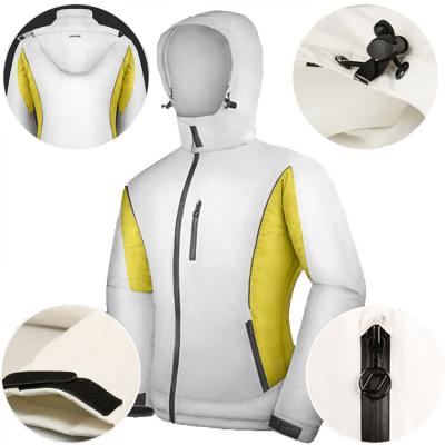 China Anti-UV Snow Wear Design Coat Skiing White Ski Jacket for sale