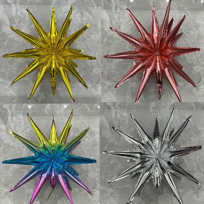 China Festival Decoration Selection NEW 22inch United Sunflower Explosion Star Movie Balloon Birthday Party Aluminum Foil Decorated Balloon for sale