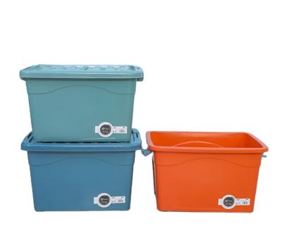 China 75 liter viable plastic storage box high quality plastic storage box with lid quilt clothes storage box wholesale for sale