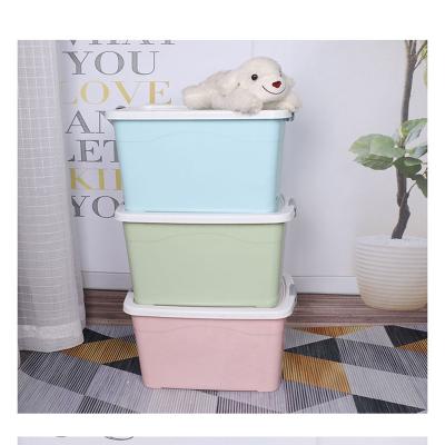 China 21 Liters High Quality Viable Wholesale Plastic Storage Container Multi Purpose Storage Box Stackable Plastic Bins for sale