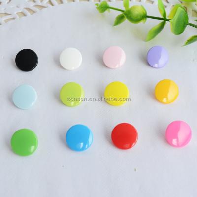 China Size 20 Viable High Quality Glossy Plastic KAM T5 Button Plastic Snap Fastener Buttons For Baby Diaper 70 Colors In Stock for sale