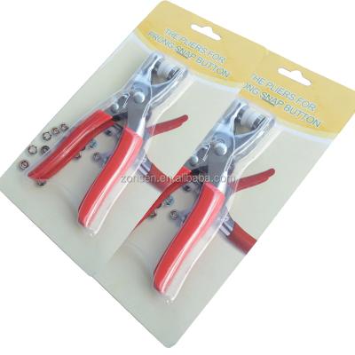 China Clip Wholesale Instant Fork Hand Press Pliers For Snap Button 9.5mm, Manual Fork Pliers For Metal Fork Button Snap Pliers for sale