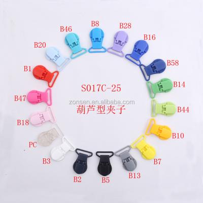 China Pacifier Holder 25MM KAM Plastic Suspender Clip Strong Safety Clip For Baby Pacifier Holder High Quality for sale