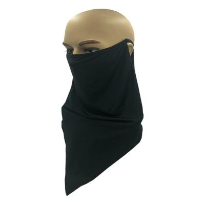 China Feature Newest Design Top Quality White Headwear Black Face Mask Bandana for sale