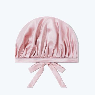 China Custom Viable Woman Bath Hats Shower Cap Adjustable Waterproof Hair Cap Shower for sale