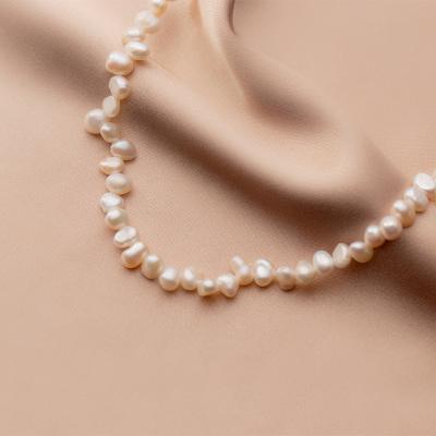 China FASHIONABLE Irregular Baroque Pearl Necklace Jewelry 925 Sterling Silver Statement Natural Pearl Chokers Necklaces For Women for sale