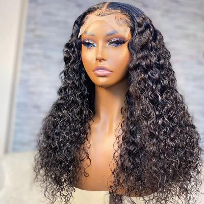 China Hd Virgin Hair Full Lace Curly Frontal Natural Hair Indian Curly Kinky Curly Wig Transparent Lace Front Wig for sale