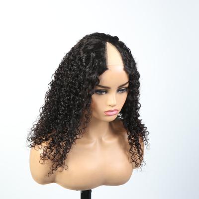 China Silky Straight Wave V Part Wig Hair Wig No Missing Side Piece Brazilian Remy Curly Human Hair Wigs For Black Women for sale