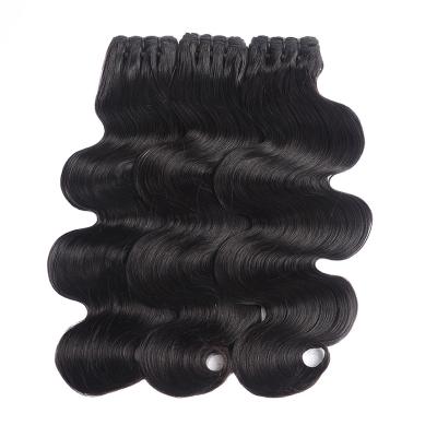 China Body Wave MEGALOOK Cuticle Aligned 100% Virgin Human Hair Raw Bundle , Malaysian Virgin Body Wave Super Virgin Hair Double Drawn for sale