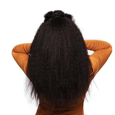 China Curly Straight Lace Front Wig , Yaki 180% Density 10A Grade Brazilian Yaki Cuticle Aligned Hair Wig for sale