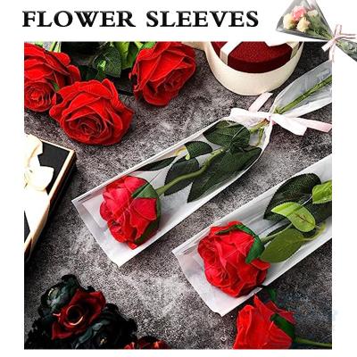 Κίνα Clear Flower Bouquet Sleeves Bouquet Bags For Single Rose Wrapping Paper προς πώληση