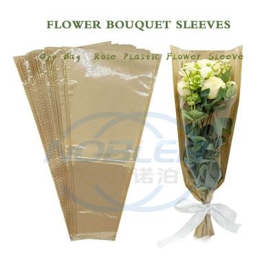 China Multiple Bags Y Shape Kraft Paper Flower Bouquets Sleeves For Rose Wrapping zu verkaufen