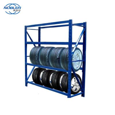 China Powder Coating Metal Tire Stacking Rack System Detachable For Forklift zu verkaufen