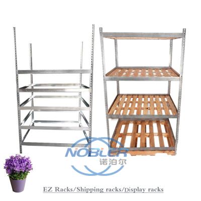 China Metalen schroeflozen Rivet Storage Flower Display Rack EZ Racks 1310mm Te koop