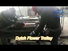 Garden Center Dutch Flower Trolley / Flower Display Trolley Racks 1350*565*1900 mm