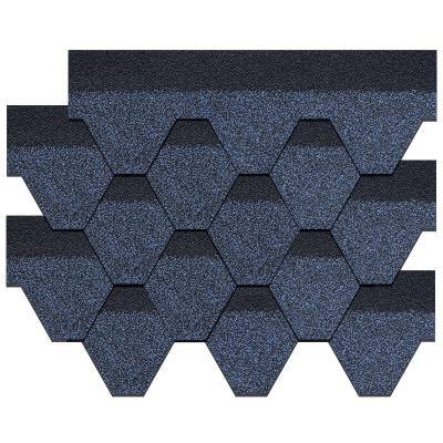 China With Hot Tape Jingda CE and SGS Certificates in USA Colored Mosaic Asphalt Roofing Shingle for sale